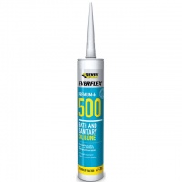 Everbuild Sanitary Silicone 500 Clear 295ml
