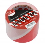 100m x 70mm Barrier Tape Red & White 1 EA