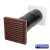 127 x 350 Timloc AeroCore Through-Wall Vent Set with Baffle - Brown Qty Bag 1