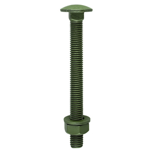 Carriage Bolt, Washer & Nut - Exterior Green