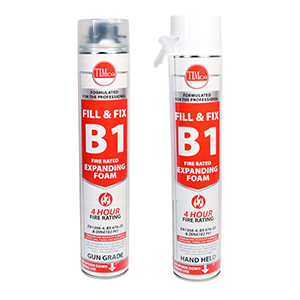 B1 Fill & Fix Fire Rated Expanding PU Foam