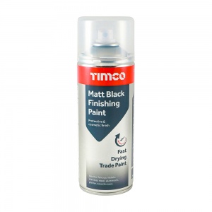 380ml Finishing Paint Matt Black 1 EA