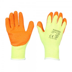 Large Eco-Grip Gloves - Crinkle Latex Coated Polycotton - Bulk  Qty Bag 12 Pairs