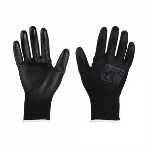 Large Durable Grip Gloves - PU Coated Polyester Qty Backing Card 1 Pair