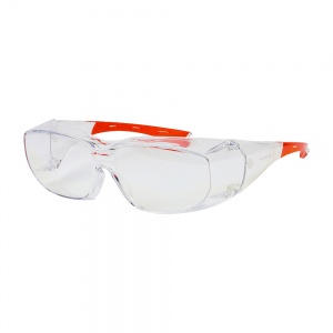 One Size Slimfit Overspecs Safety Glasses - Clear Qty Bag 1 Pair