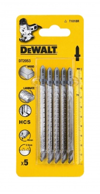 DeWalt DT2053QZ Jigsaw Blades for Wood T Shank HCS - 5pk