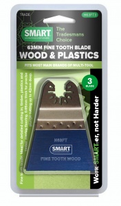 SMART Trade Series 63mm Fine Tooth Blade - (3 Pack)