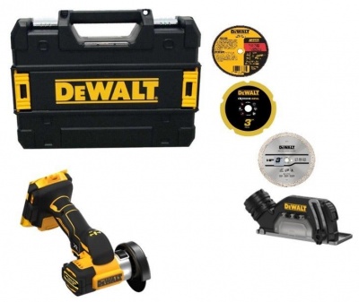 DEWALT DCS438NT 18V XR Brushless Powerstack Cut Off Saw 76mm With Case