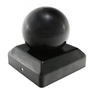 100mm Ball Post Cap - Black 1 EA