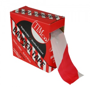 500m x 70mm Barrier Tape Red & White 1 EA
