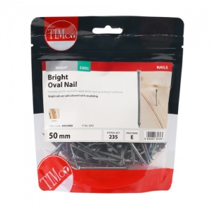 50mm Oval Nail - Bright 0.5 KG