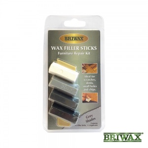 4 x 6.5g Briwax Wax Filler Sticks Grey 1 EA