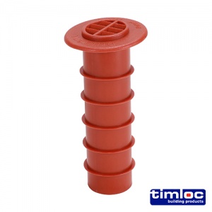 80 Timloc Cavity Wall Drill Vent - Terracotta Qty Box 50