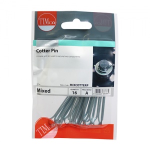 Mixed Cotter Pins - BZP 16 PCS