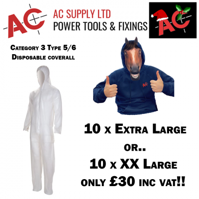 XL Disposable Coverall Cat 3 Type 5/6
