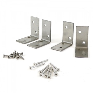 4 brackets + 16 screws Decking Handrail Bracket Kit 1 EA