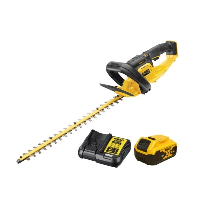 DEWALT DCM563P1-GB 18V XR CORDLESS HEDGE TRIMMER INC 1X 5.0AH BATTERY