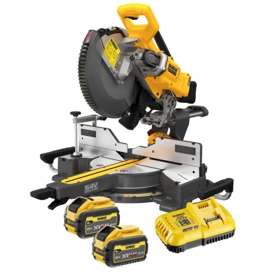 DCS781X2 XR FlexVolt Mitre Saw 305mm 54V 2x 9ah