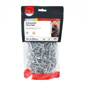 50 x 3.35 Clout Nail - Galvanised 1 KG