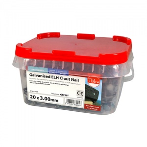 20 x 3.00 Clout Nail ELH - Galvanised 2.5 KG