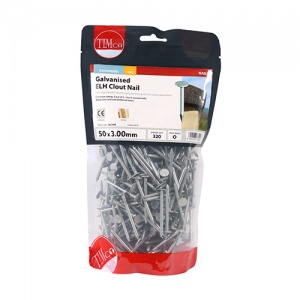 50 x 3.00 Clout Nail ELH - Galvanised 1 KG