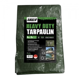 2 x 3m Heavy Duty Tarpaulin Green 1 EA