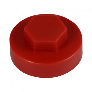 16mm Hex Cover Cap - Flame Red 1000 PCS