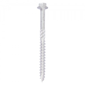 6.0 x 80 Timber Frame Screw HEX Silver 10 PCS