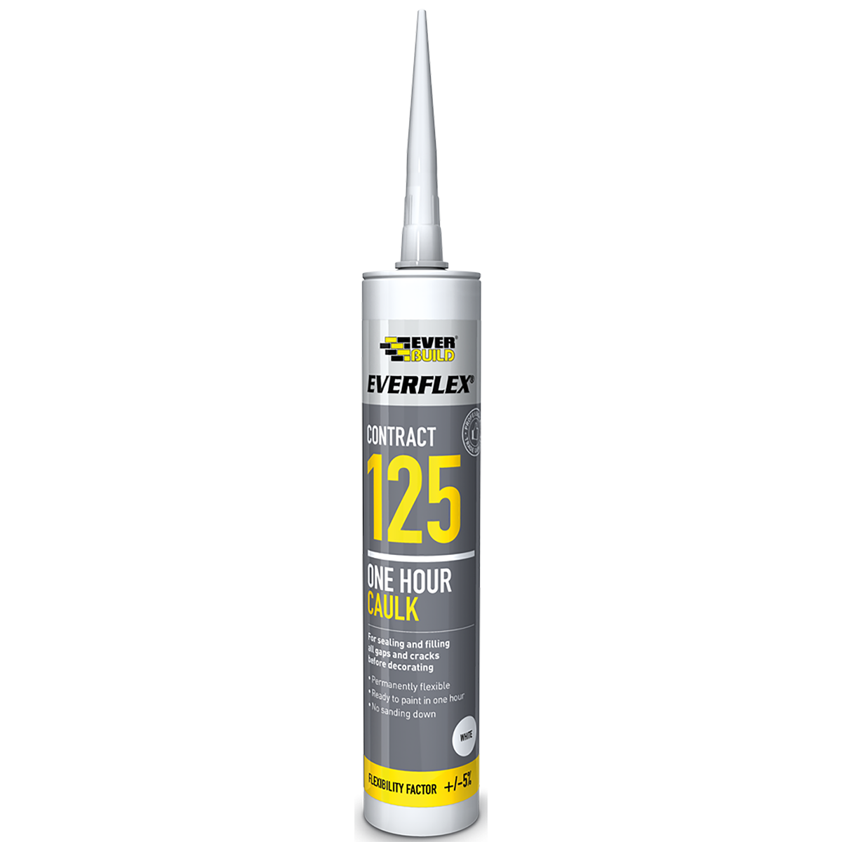 Everbuild One Hour Caulk Contract 125 300ml box of 25 Screws & Fasteners