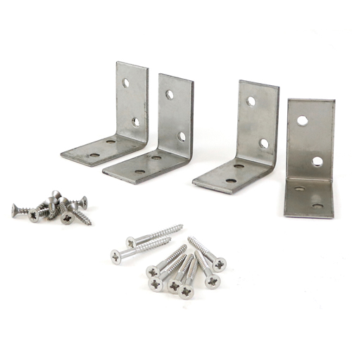 4 brackets + 16 screws Decking Handrail Bracket Kit 1 EA Screws