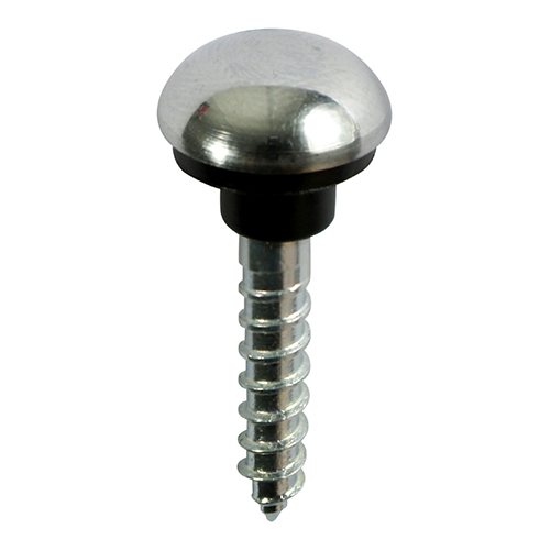 8 x 1 1/4 Mirror Hanging Screws Zinc Chrome Dome Qty Box 200