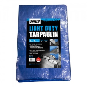 5 x 8m Light Duty Tarpaulin Blue 1 EA