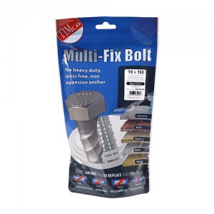 10.0 x 150 Multi-Fix Bolt Hex Head 8 PCS