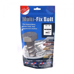 10.0 x 75 Multi-Fix Bolt Hex Head 14 PCS