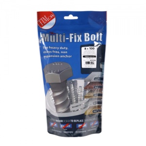 8.0 x 100 Multi-Fix Bolt Hex Head 20 PCS