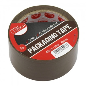 50m x 48mm Packaging Tape Brown 3 PCS