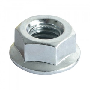 M20 Hex Flange Nut DIN 6923 - BZP 50 PCS