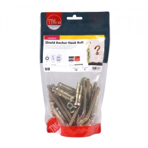 M8 Shield Anchor Hook - ZYP 14 PCS