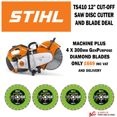 Stihl TS410 12'' Cut-Off Saw and Blade DEAL