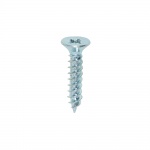 10 x 1 Twin Woodscrew PZ2 CSK Zinc 200 PCS