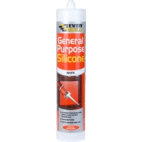 Everbuild General Purpose Silicone WHITE 280ml Box of 25