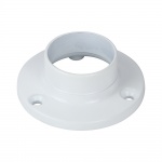 25mm End Socket - For Round Tube - White Qty Bag 2