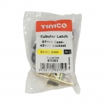 67mm Tubular Latch - Electro Brass Qty Plain Bag 1