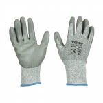 X Large Medium Cut Gloves - PU Coated HPPE Fibre with Glass Fibre Qty Backing Card 1 Pair