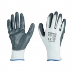 X Large Secure Grip Gloves - Smooth Nitrile Foam Coated Polyester Qty Backing Card 1 Pair