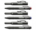 TRACER Clog Free Marker Kit - 3pc pack (1x Black / 1x Blue / 1x Red) with site holsters