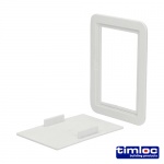 115 x 165 Timloc Access Panel - Plastic - Clip Fit - White Qty Bag 1