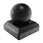 100mm Ball Post Cap - Black 1 EA