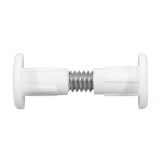 28mm Plastic Cabinet Connector Bolts - White Qty TIMpac 4