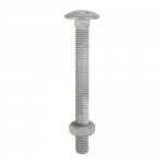 M12 x 150 Carriage Bolt & Hex Nut - HDG 10 PCS